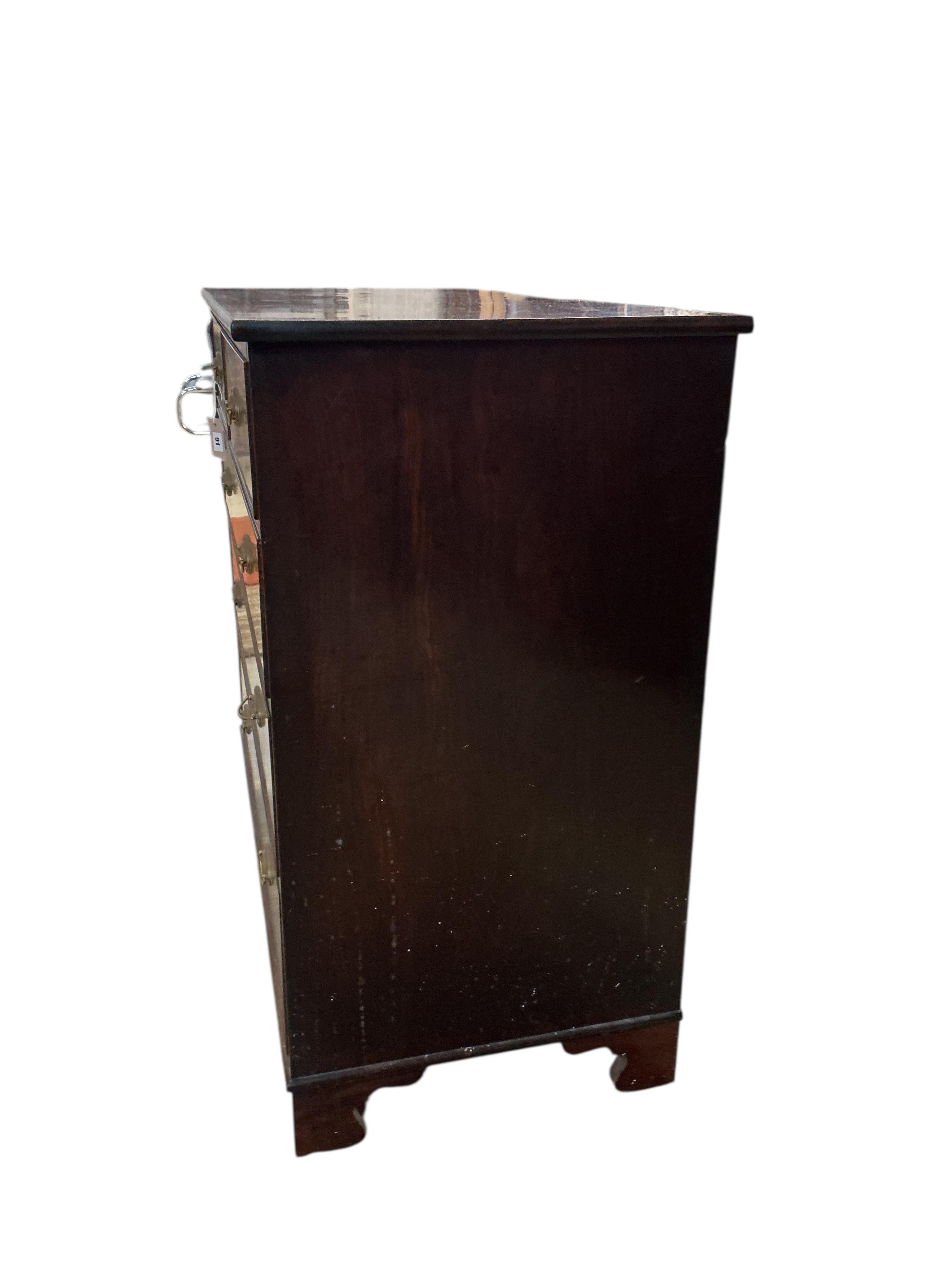 A George IV mahogany chest, width 109cm, depth 53cm, height 100cm